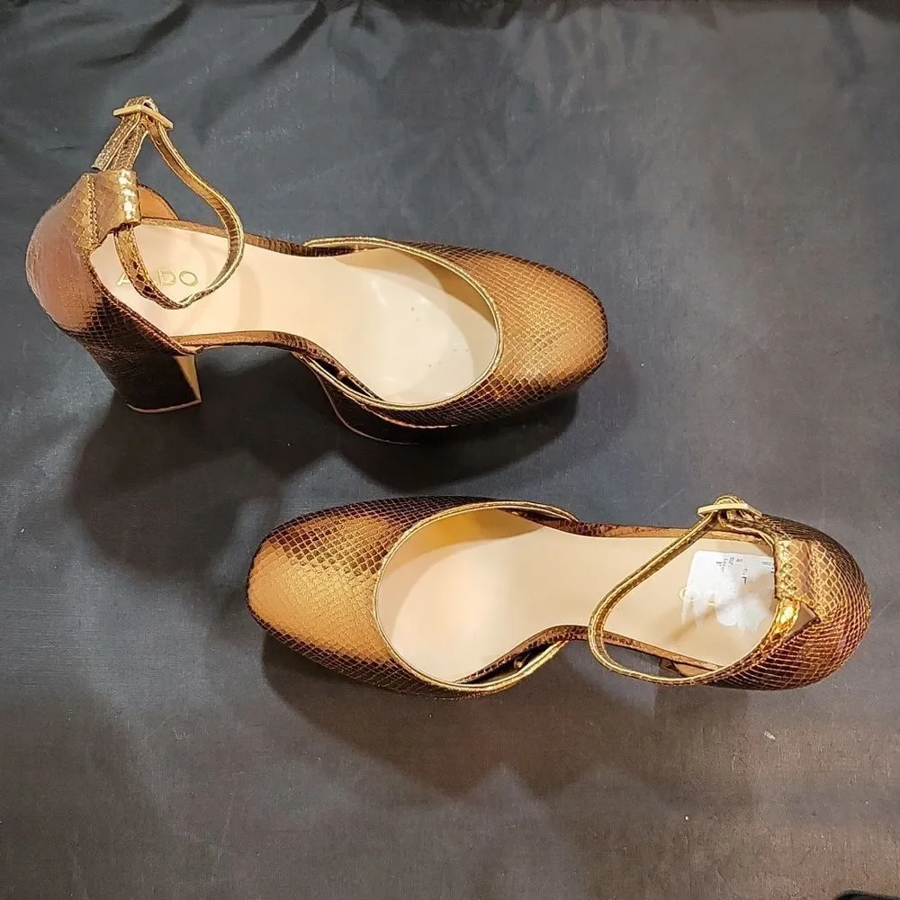 BRAND NEW ALDO JACEY WOMEN'S MISCELLANEOUS BLOCK HEEL SANDAL S2